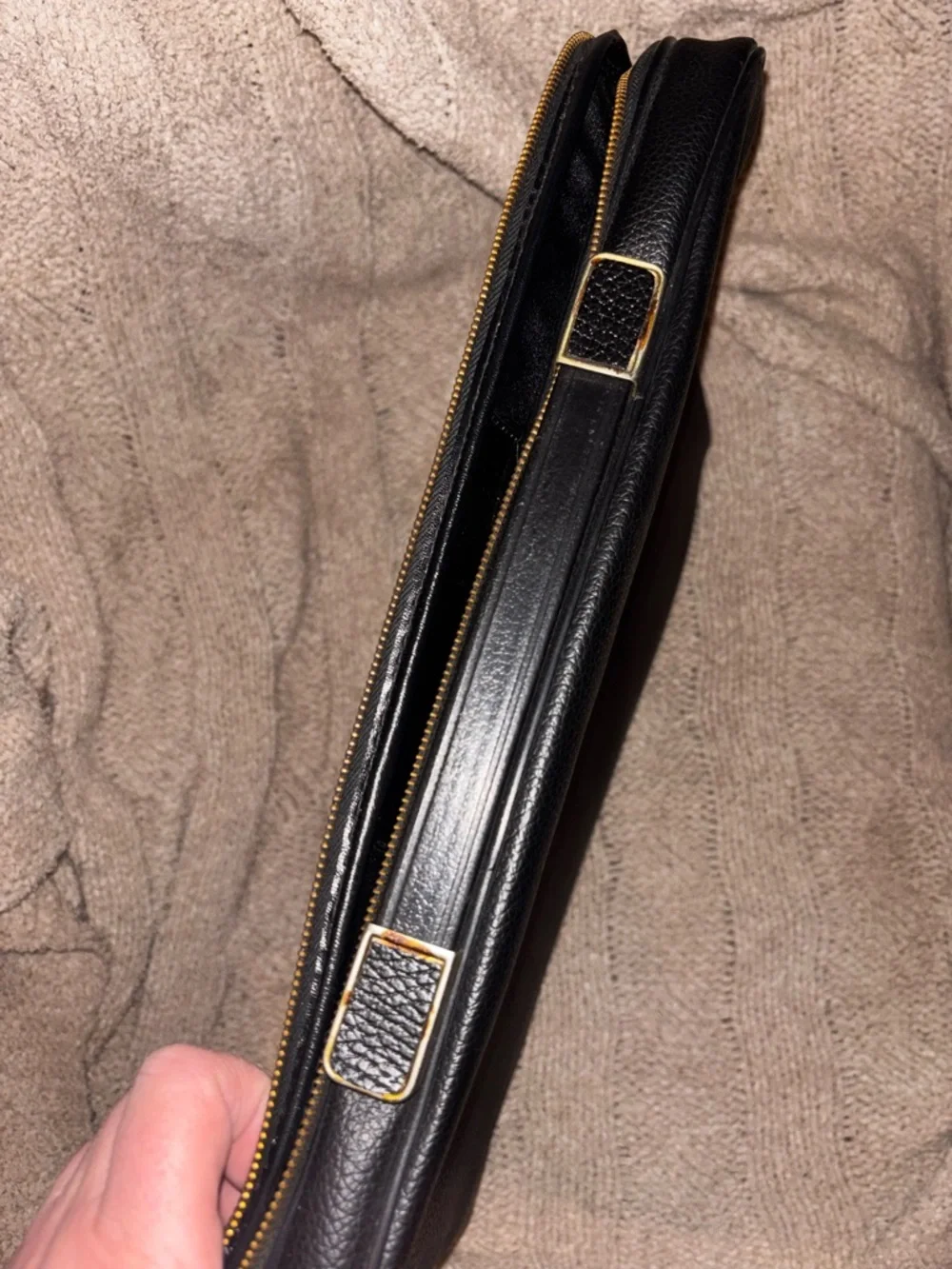 Vintage Black Leather Philadelphia County Medical Society Briefcase Portfolio